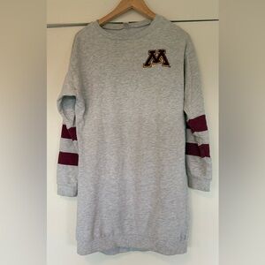UMN (University of Minnesota) Gray Rugby Sweatshirt